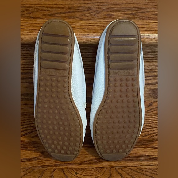 Minnetonka White Leather Loafers - Picture 7 of 7